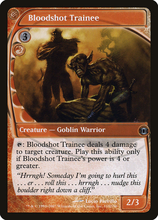 Bloodshot Trainee [Future Sight] - Magic: The Gathering