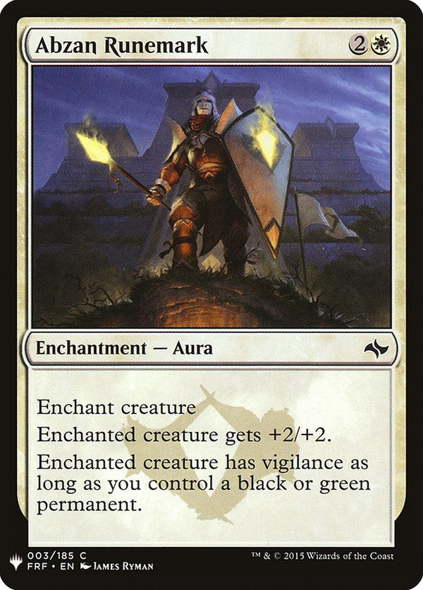 Abzan Runemark [Mystery Booster] - Magic: The Gathering
