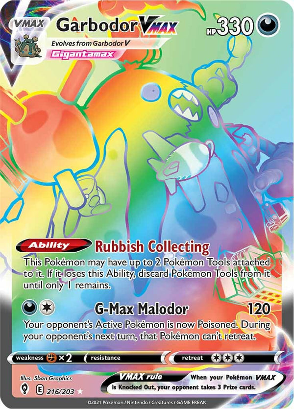Garbodor VMAX (216/203) [Sword & Shield: Evolving Skies] - Pokémon