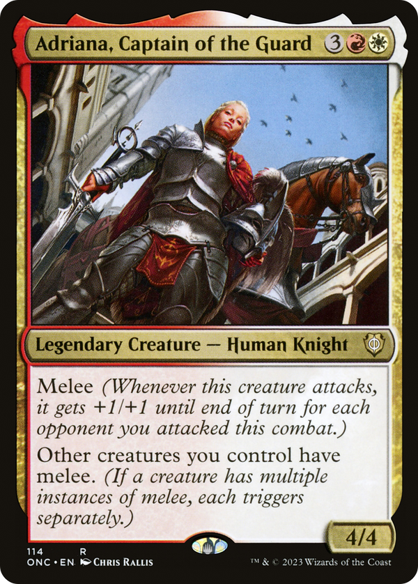 Adriana, Captain of the Guard [Phyrexia: All Will Be One Commander] - Magic: The Gathering