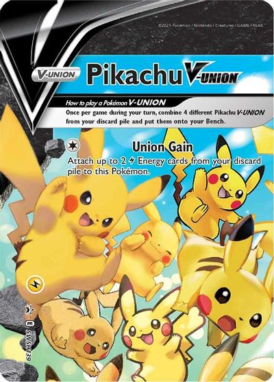 Pikachu V-UNION (SWSH139) (Celebrations) [Sword & Shield: Black Star Promos] - Pokémon
