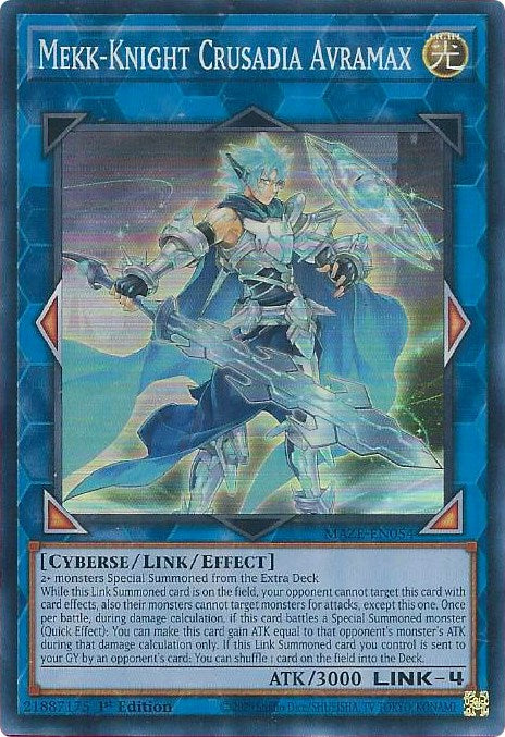 Mekk-Knight Crusadia Avramax [MAZE-EN054] Super Rare - Yu-Gi-Oh!