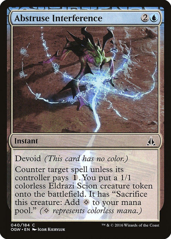 Abstruse Interference [Oath of the Gatewatch] - Magic: The Gathering