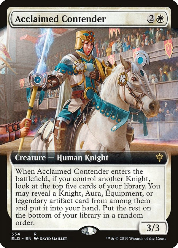 Acclaimed Contender (Extended Art) [Throne of Eldraine] - Magic: The Gathering