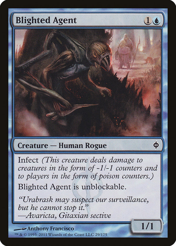 Blighted Agent [New Phyrexia] - Magic: The Gathering