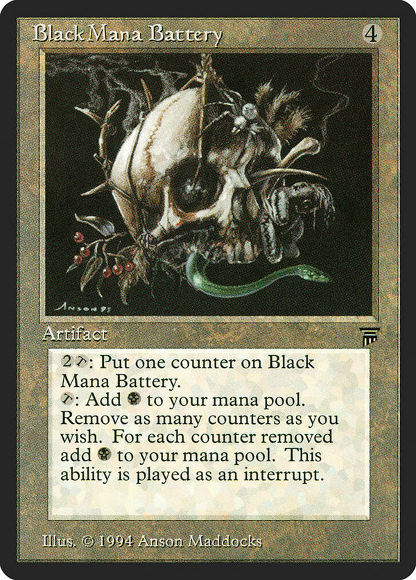 Black Mana Battery [Legends] - Magic: The Gathering
