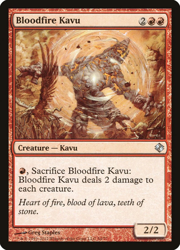 Bloodfire Kavu [Duel Decks: Venser vs. Koth] - Magic: The Gathering