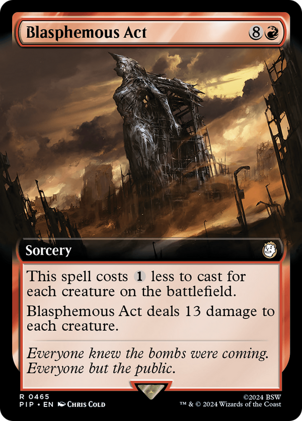 Blasphemous Act (Extended Art) [Fallout] - Magic: The Gathering