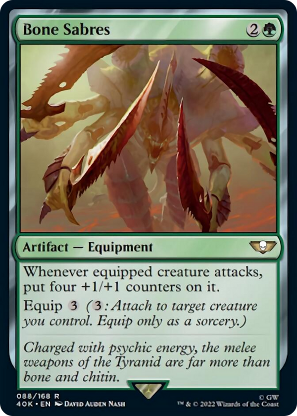 Bone Sabres [Warhammer 40,000] - Magic: The Gathering
