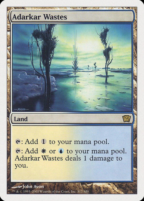 Adarkar Wastes [Ninth Edition] - Magic: The Gathering