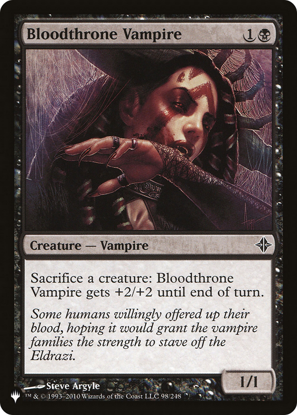 Bloodthrone Vampire [The List] - Magic: The Gathering
