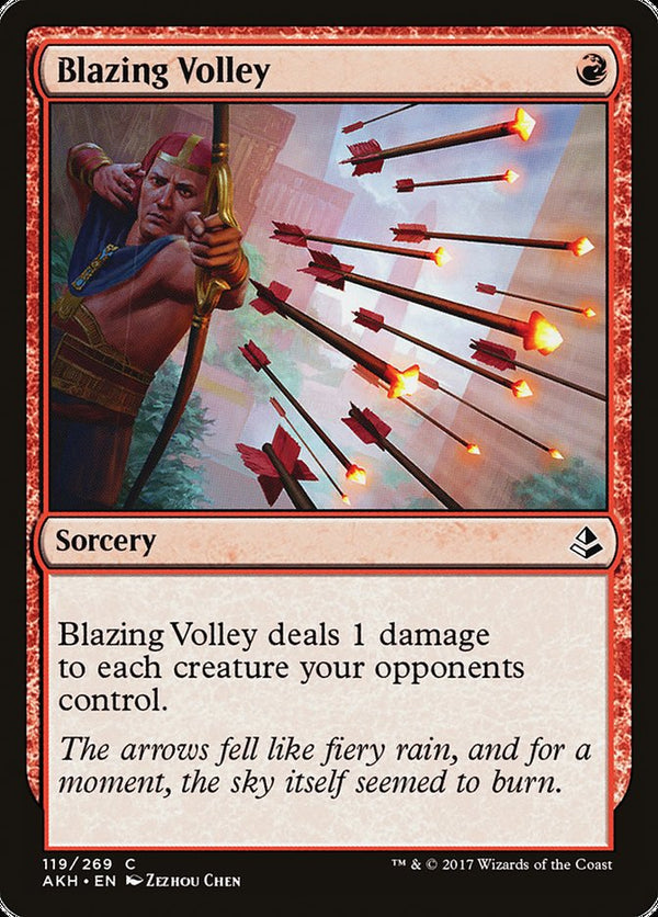 Blazing Volley [Amonkhet] - Magic: The Gathering