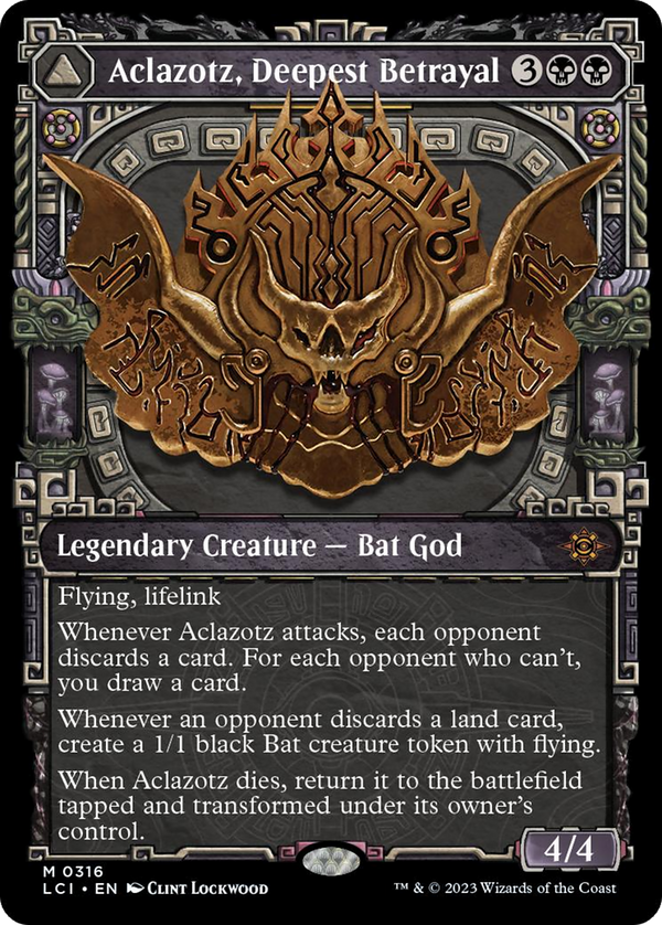 Aclazotz, Deepest Betrayal // Temple of the Dead (Showcase) [The Lost Caverns of Ixalan] - Magic: The Gathering