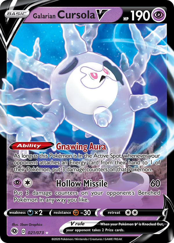 Galarian Cursola V (021/073) [Sword & Shield: Champion's Path] - Pokémon