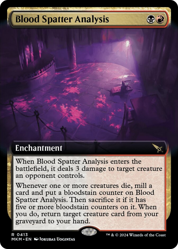 Blood Spatter Analysis (Extended Art) [Murders at Karlov Manor] - Magic: The Gathering