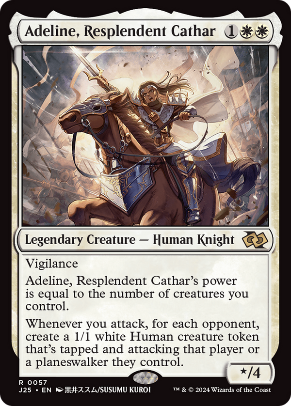 Adeline, Resplendent Cathar (Anime) [Foundations Jumpstart] - Magic: The Gathering