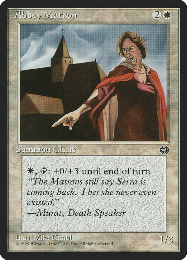 Abbey Matron (Murat Flavor Text) [Homelands] - Magic: The Gathering