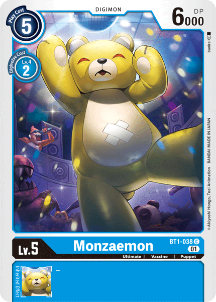 Monzaemon [BT1-038] (Alternative Art) [Starter Deck: Ulforce Veedramon] - Digimon
