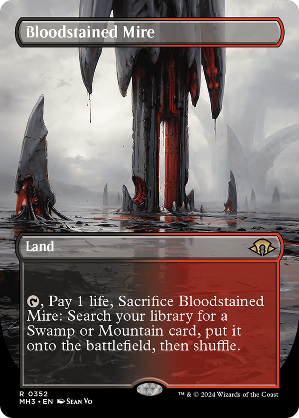 Bloodstained Mire (Borderless) [Modern Horizons 3] - Magic: The Gathering