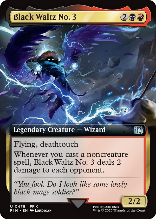 Black Waltz No. 3 (Extended Art) [FINAL FANTASY] - Magic: The Gathering
