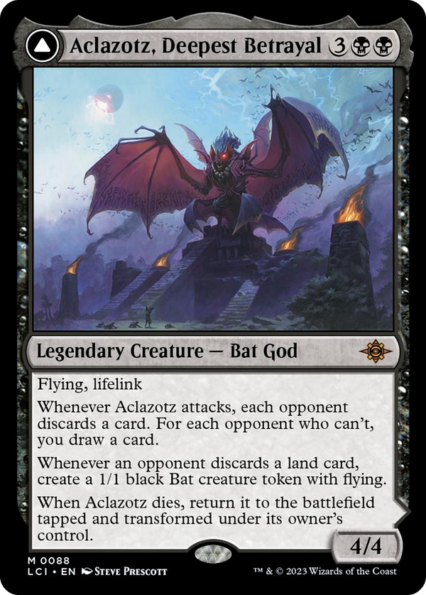Aclazotz, Deepest Betrayal // Temple of the Dead [The Lost Caverns of Ixalan] - Magic: The Gathering