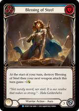 Blessing of Steel (Blue) [DYN075] (Dynasty)  Rainbow Foil - Flesh And Blood