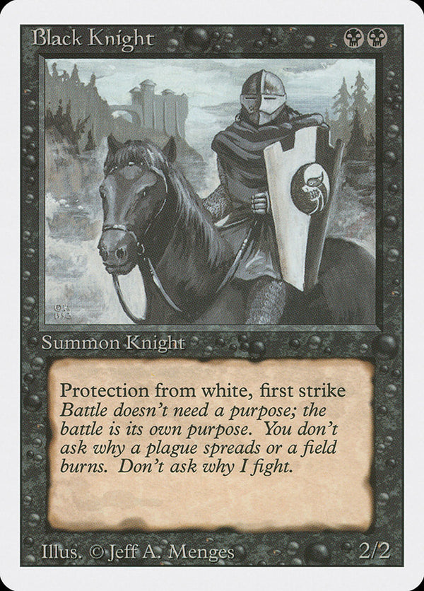 Black Knight [Revised Edition] - Magic: The Gathering