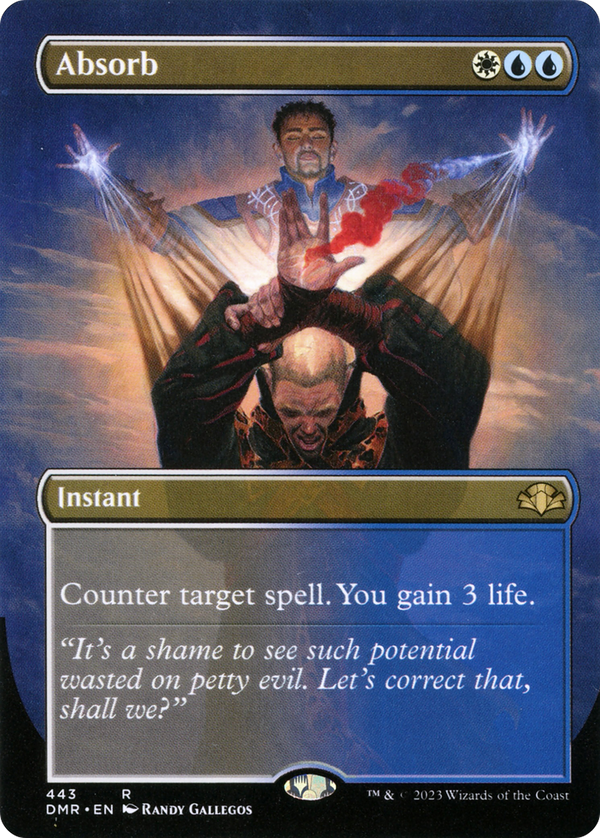 Absorb (Borderless Alternate Art) [Dominaria Remastered] - Magic: The Gathering