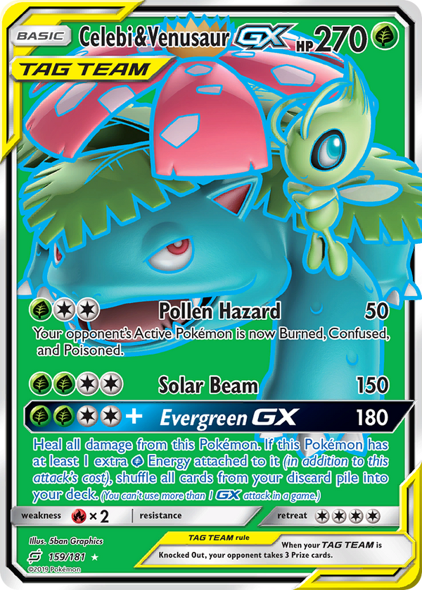 Celebi & Venusaur GX (159/181) [Sun & Moon: Team Up] - Pokémon