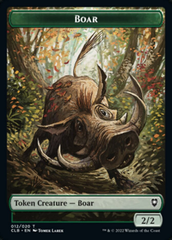 Boar // Ogre Double-Sided Token [Commander Legends: Battle for Baldur's Gate Tokens] - Magic: The Gathering