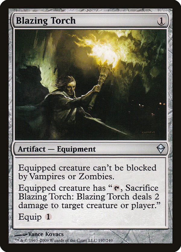 Blazing Torch [Zendikar] - Magic: The Gathering