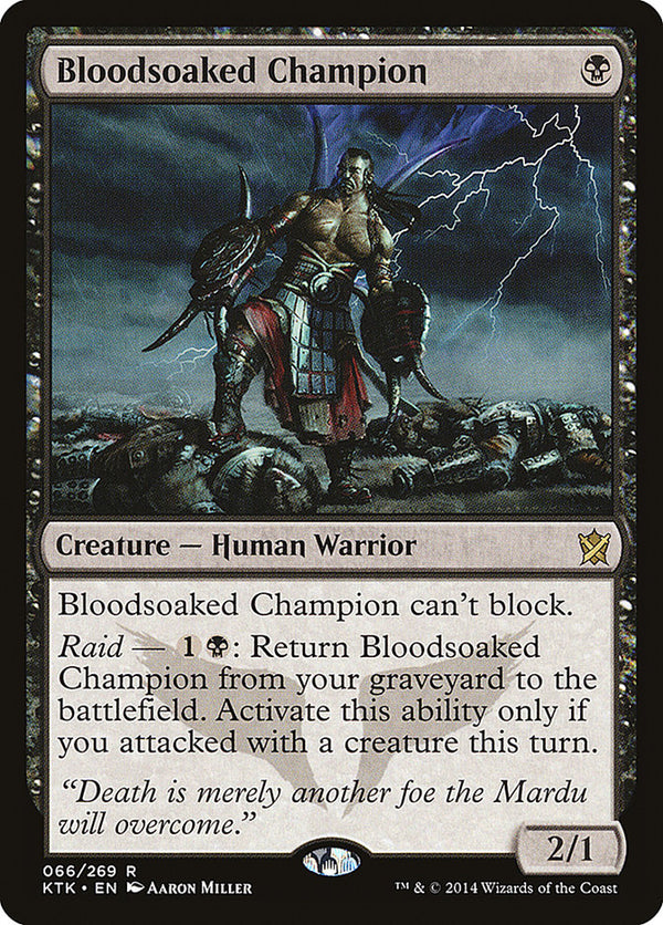 Bloodsoaked Champion [Khans of Tarkir] - Magic: The Gathering