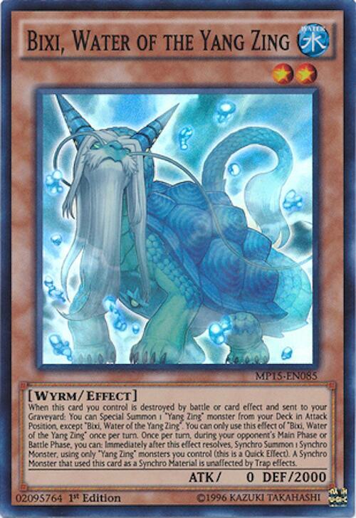 Bixi, Water of the Yang Zing (MP15-EN085) [Super Rare] - Yu-Gi-Oh!