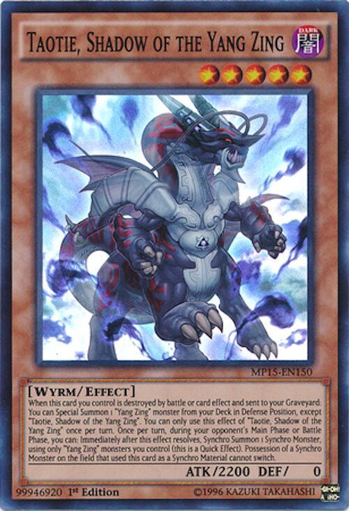 Taotie, Shadow of the Yang Zing