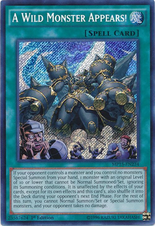 A Wild Monster Appears! (MP15-EN234) [Secret Rare] - Yu-Gi-Oh!