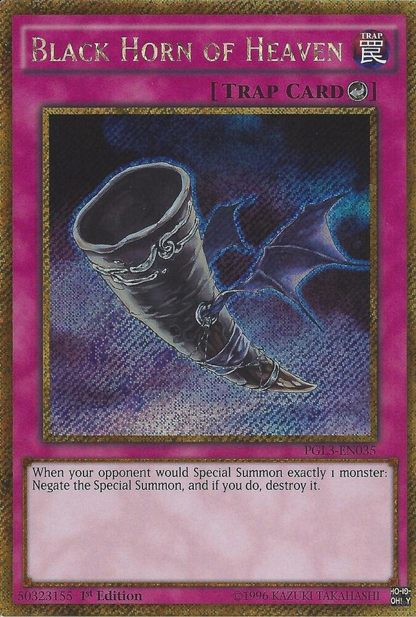 Black Horn of Heaven (PGL3-EN035) [Gold Secret Rare] - Yu-Gi-Oh!