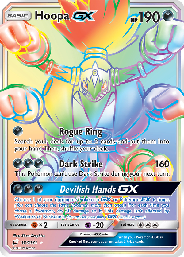 Hoopa GX (187/181) [Sun & Moon: Team Up] - Pokémon