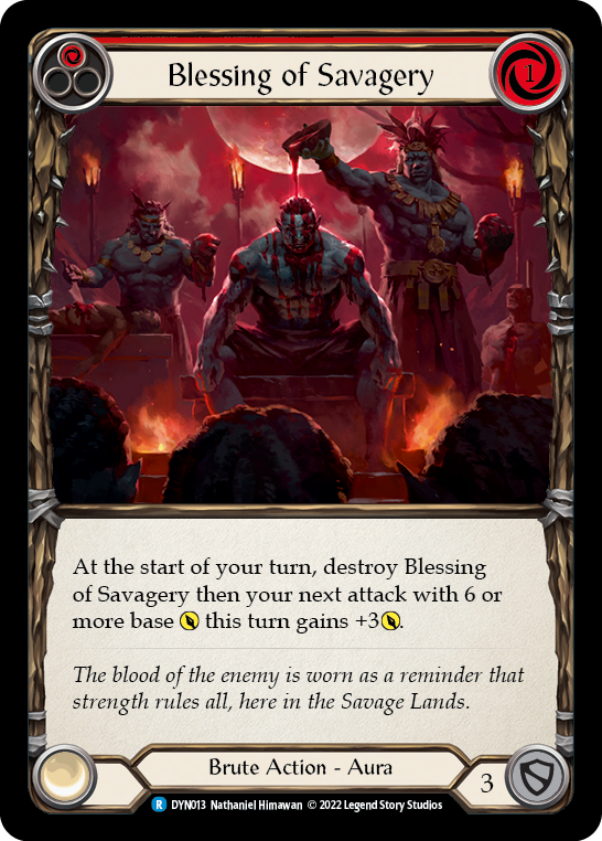 Blessing of Savagery (Red) [DYN013] (Dynasty) - Flesh And Blood