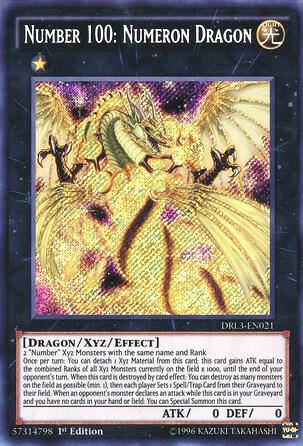 Number 100: Numeron Dragon (DRL3-EN021) [Secret Rare] - Yu-Gi-Oh!