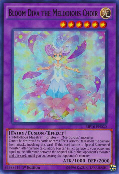Bloom Diva the Melodious Choir (MP16-EN020) [Ultra Rare] - Yu-Gi-Oh!