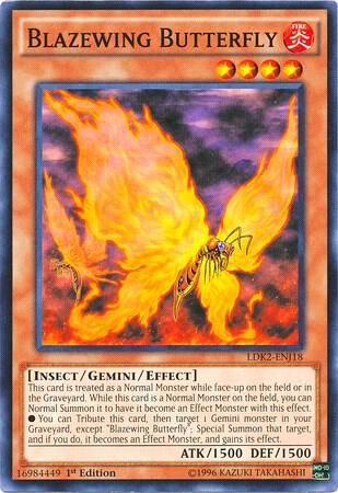 Blazewing Butterfly (LDK2-ENJ18) [Common] - Yu-Gi-Oh!