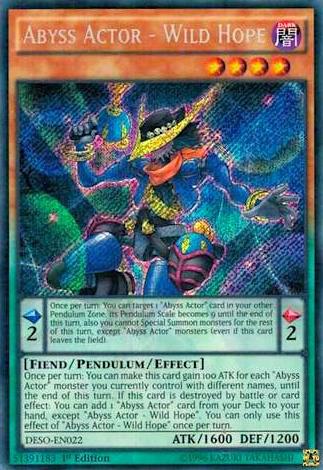 Abyss Actor - Wild Hope (DESO-EN022) [Secret Rare] - Yu-Gi-Oh!