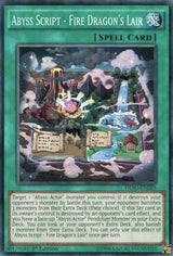 Abyss Script - Fire Dragon's Lair (DESO-EN025) [Super Rare] - Yu-Gi-Oh!