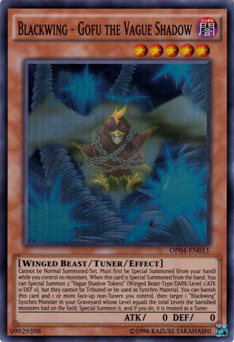 Blackwing - Gofu the Vague Shadow (OP04-EN011) [Super Rare] - Yu-Gi-Oh!