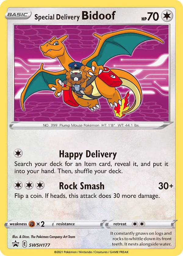 Special Delivery Bidoof (SWSH177) [Sword & Shield: Black Star Promos] - Pokémon