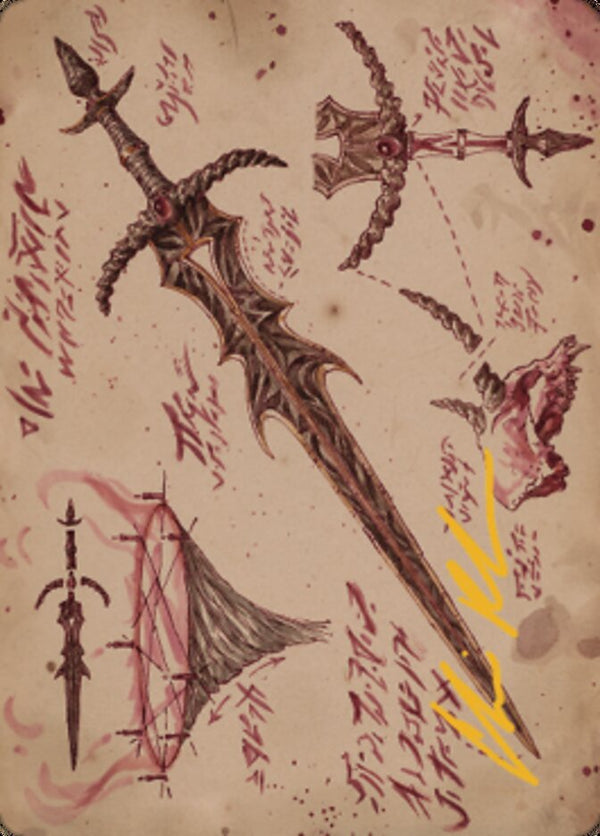 Blackblade Reforged Art Card (Gold-Stamped Signature) [The Brothers' War Art Series] - Magic: The Gathering