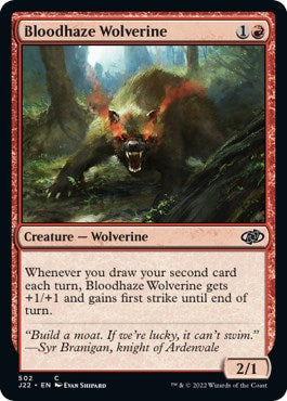 Bloodhaze Wolverine [Jumpstart 2022] - Magic: The Gathering