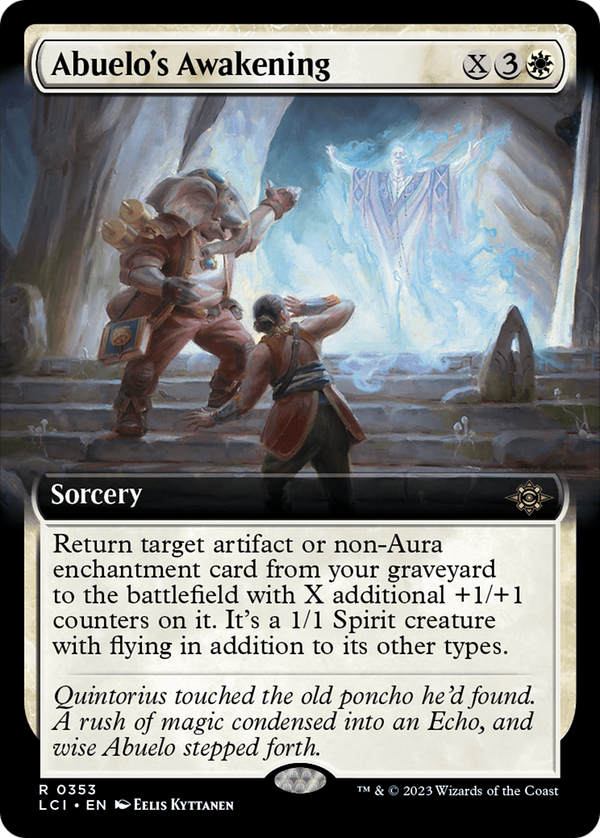 Abuelo's Awakening (Extended Art) [The Lost Caverns of Ixalan] - Magic: The Gathering