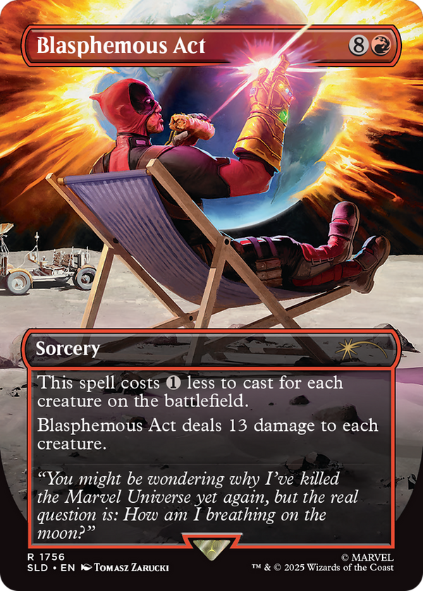Blasphemous Act (1756) (Rainbow Foil) [Secret Lair Drop Series] - Magic: The Gathering