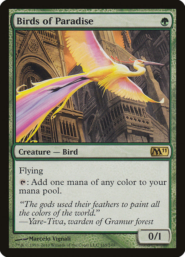 Birds of Paradise [Magic 2011] - Magic: The Gathering